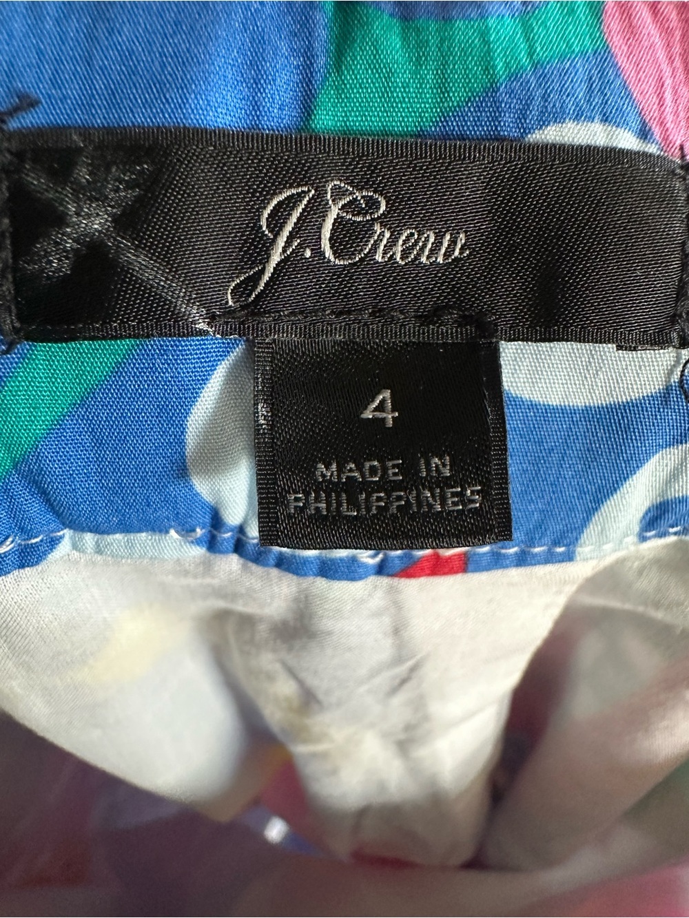 J. Crew Ratti Print Tie Waist Tulip Wrap Skirt Size 4 Colorful spring summer - Picture 8 of 9
